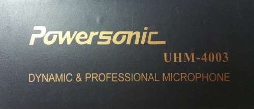 POWERSONIC UHM-4003 DYNAMIC AND PROFESSIONAL MICROPHONE & XLR/JACK CABLE