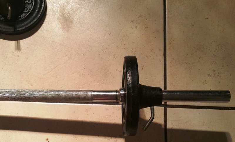 TROJAN DUMBBELL BARS, BARBELL AND WEIGHT PLATES SET