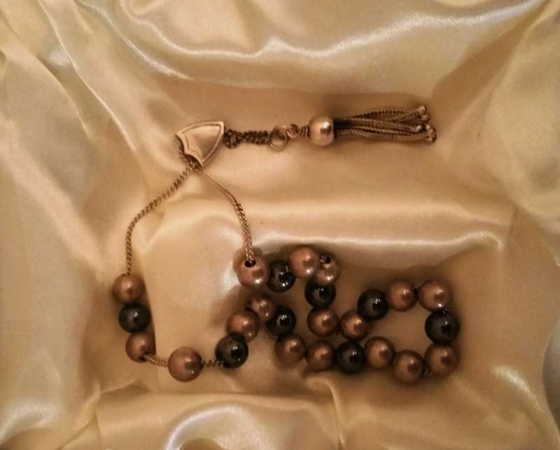 HEMATITE AND STERLING SILVER WORRY BEADS (KOMBOLOI)