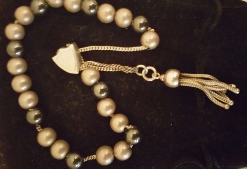 HEMATITE AND STERLING SILVER WORRY BEADS (KOMBOLOI)