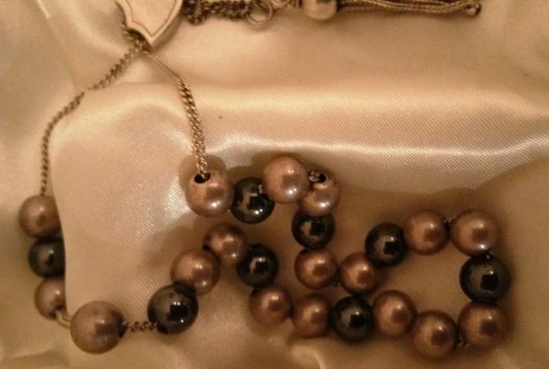HEMATITE AND STERLING SILVER WORRY BEADS (KOMBOLOI)