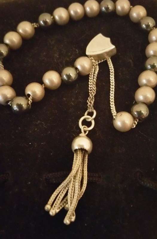 HEMATITE AND STERLING SILVER WORRY BEADS (KOMBOLOI)