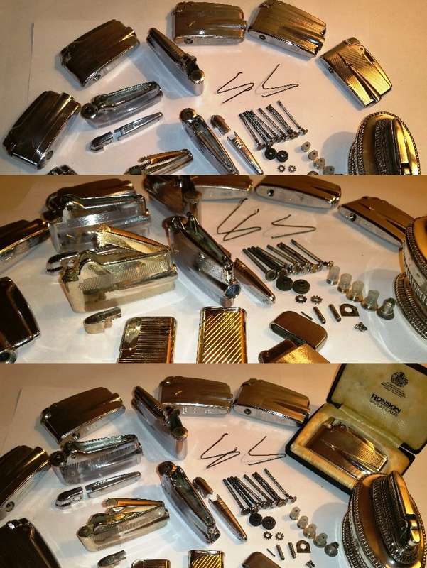 HUGE LOT COLLECTION OF LIGHTERS - RONSON & OTHER - REPAIR, SERVICE OR PARTS