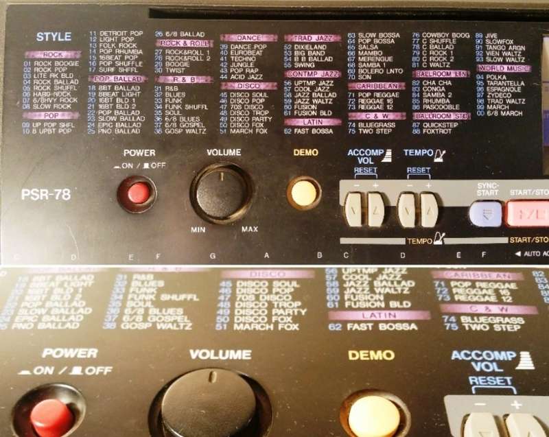 YAMAHA KEYBOARD PORTATONE - PSR-78