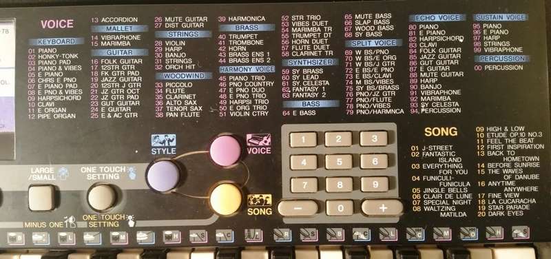 YAMAHA KEYBOARD PORTATONE - PSR-78
