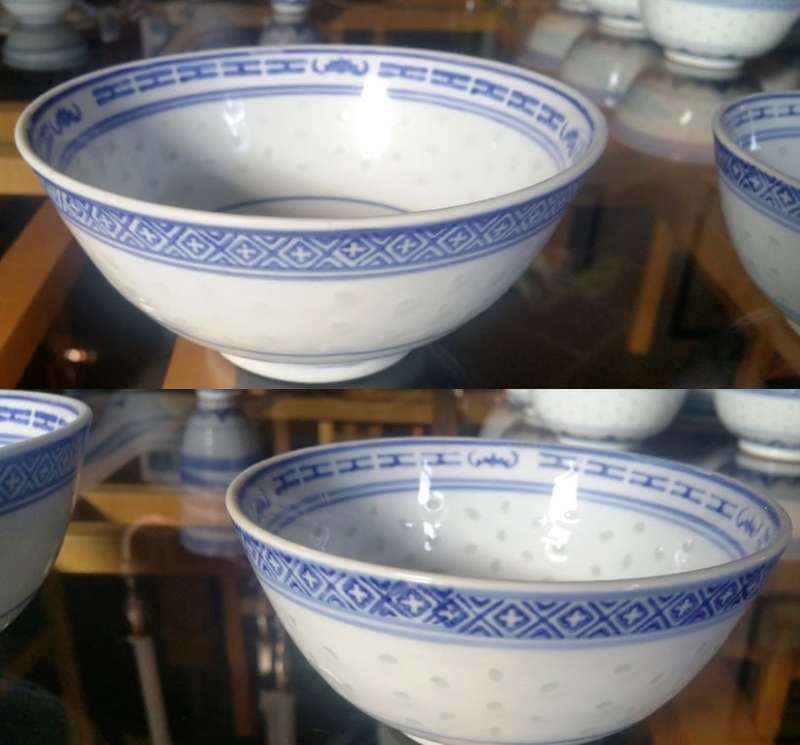 CHINESE DINNER/DINING SERVICE HUGE COLLECTION OF PIECES: RICE PATTERN AND BRASS