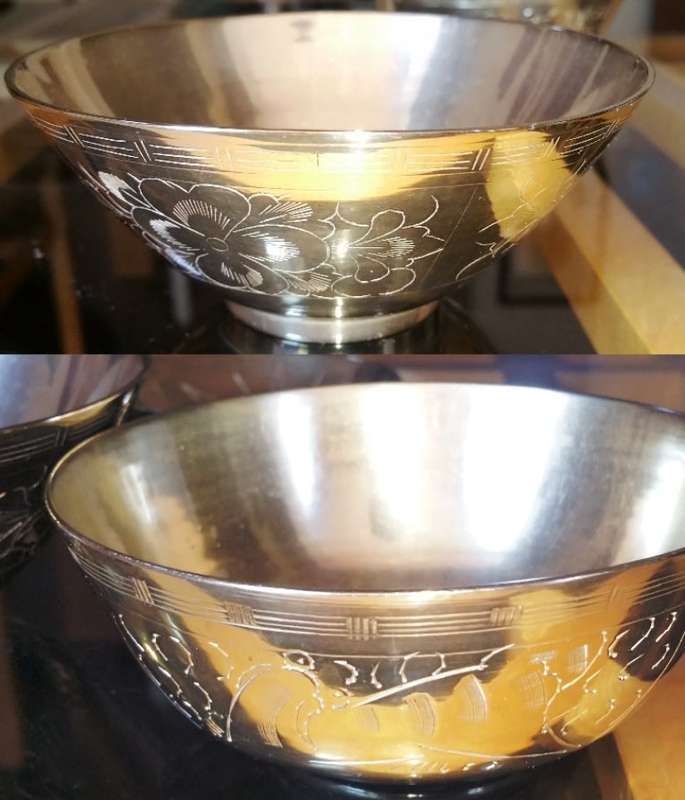 CHINESE DINNER/DINING SERVICE HUGE COLLECTION OF PIECES: RICE PATTERN AND BRASS