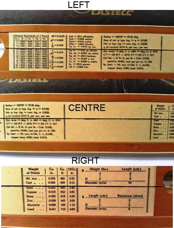 A.W. FABER CASTELL SLIDE RULE ~ MODEL 1/98/398 (ELECTRO) IN CASING [VINTAGE]