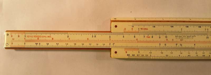 A.W. FABER CASTELL SLIDE RULE ~ MODEL 1/98/398 (ELECTRO) IN CASING [VINTAGE]