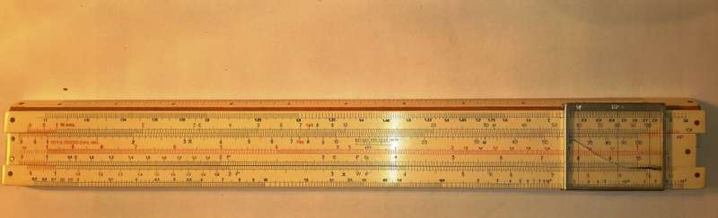 A.W. FABER CASTELL SLIDE RULE ~ MODEL 1/98/398 (ELECTRO) IN CASING [VINTAGE]