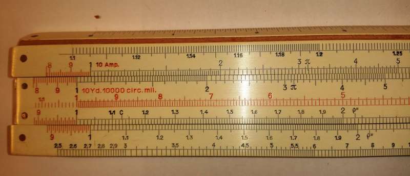 A.W. FABER CASTELL SLIDE RULE ~ MODEL 1/98/398 (ELECTRO) IN CASING [VINTAGE]