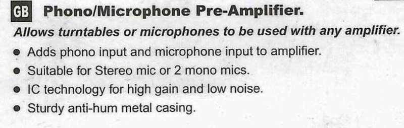 JOSEPH PHONO/MIC PRE-AMPLIFIER [MODEL: MIX-278]