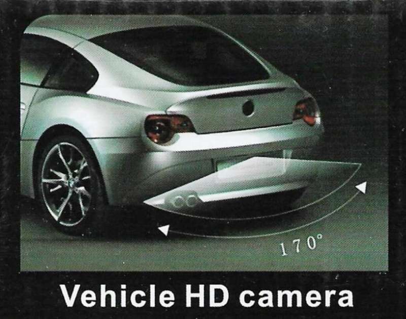 VEHICLE HD CAMERA PURE QUALITY 170° REAR VIEW