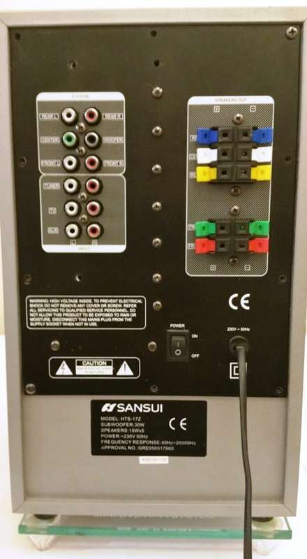 SANSUI 5.1 SURROUND SOUND SPEAKER SYSTEM / RECEIVER ~ MODEL HTS-17Z (PARTIAL)