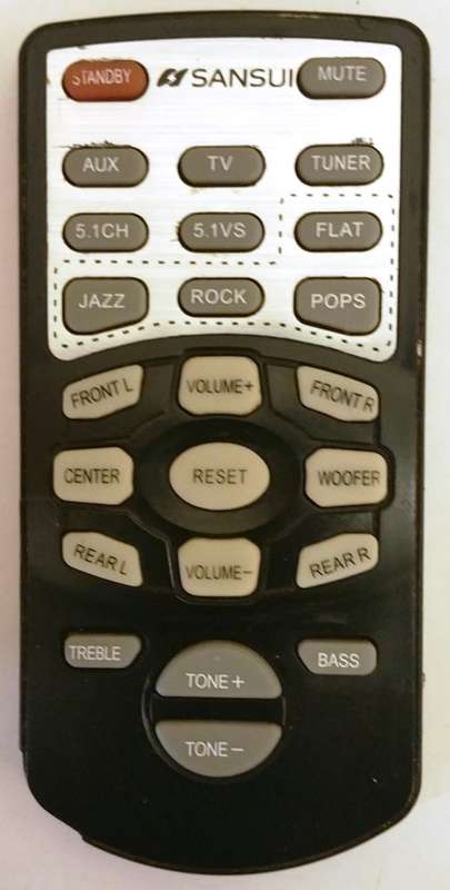 SANSUI 5.1 SURROUND SOUND SPEAKER SYSTEM / RECEIVER ~ MODEL HTS-17Z (PARTIAL)