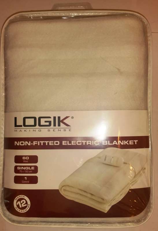 LOGIK NON-FITTED ELECTRIC BLANKET ~ SINGLE
