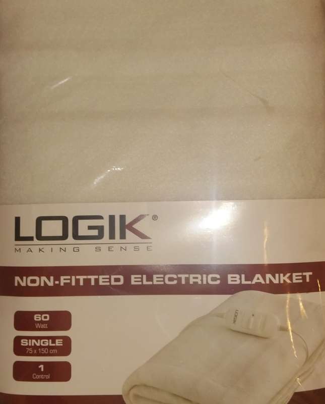 LOGIK NON-FITTED ELECTRIC BLANKET ~ SINGLE