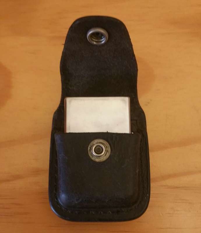 LEATHER ZIPPO POUCH