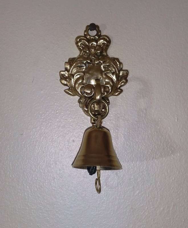 SOLID BRASS DANISH PULL BELL ~ QUAINT SHOP OWNERS BELL