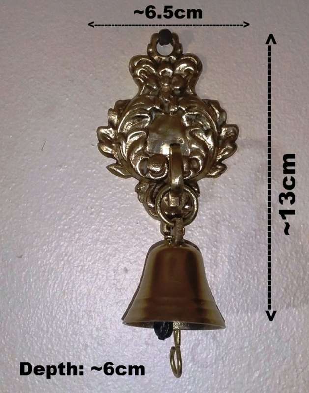 SOLID BRASS DANISH PULL BELL ~ QUAINT SHOP OWNERS BELL