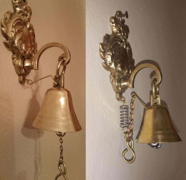 SOLID BRASS DANISH PULL BELL ~ QUAINT SHOP OWNERS BELL