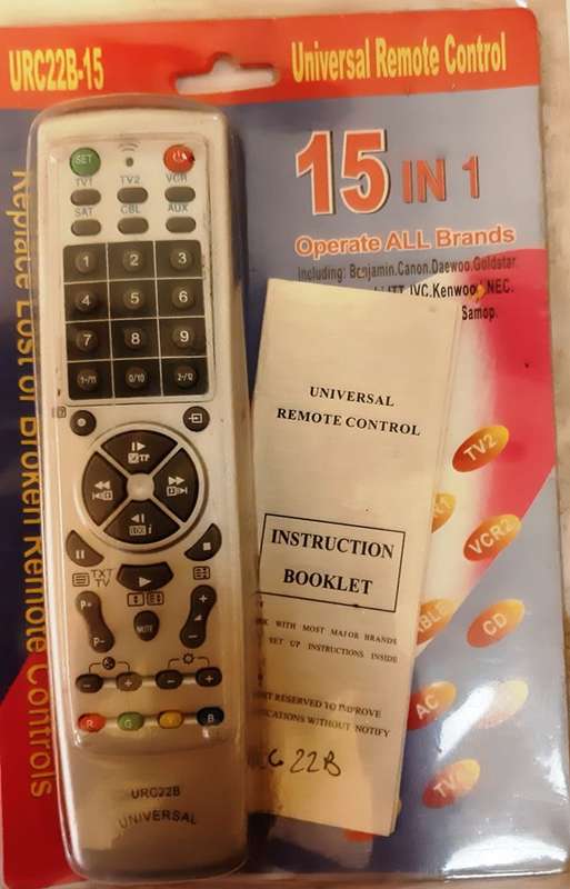 UNIVERSAL REMOTE ~ URC22B-15