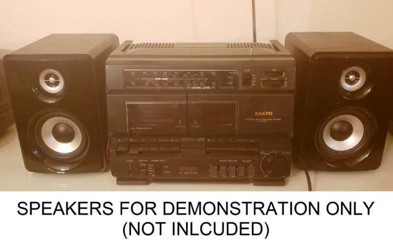 SANYO PORTABLE MINI COMPONENT SYSTEM  MODEL: M901SR ~ BOOMBOX / GHETTO BLASTER