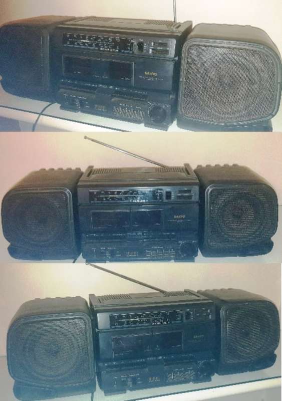 SANYO PORTABLE MINI COMPONENT SYSTEM  MODEL: M901SR ~ BOOMBOX / GHETTO BLASTER