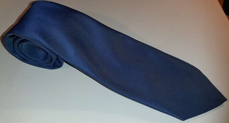 BLUE SILKY SHEEN, ELEGANT and CLASSIC TIE