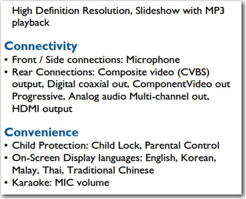 PHILIPS DVD PLAYER ~ DVP5986K