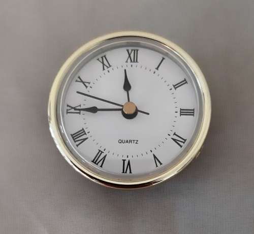 MANTEL / DESK QUARTZ CLOCK INSERT REPLACEMENT ~ CLOCK MAKING (UNUSED STORAGE STOCK)
