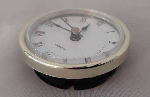 MANTEL / DESK QUARTZ CLOCK INSERT REPLACEMENT ~ CLOCK MAKING (UNUSED STORAGE STOCK)