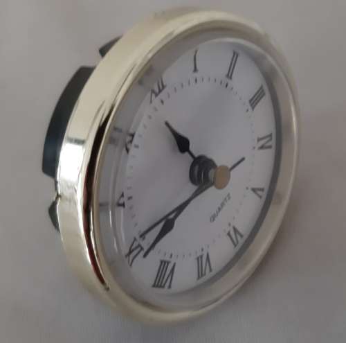 MANTEL / DESK QUARTZ CLOCK INSERT REPLACEMENT ~ CLOCK MAKING (UNUSED STORAGE STOCK)