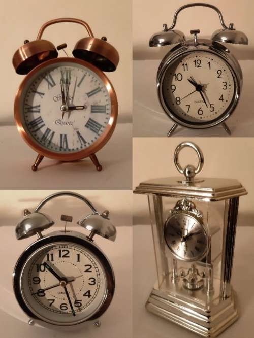 TWIN BELL ALARM CLOCK ~ COPPER-BRASS
