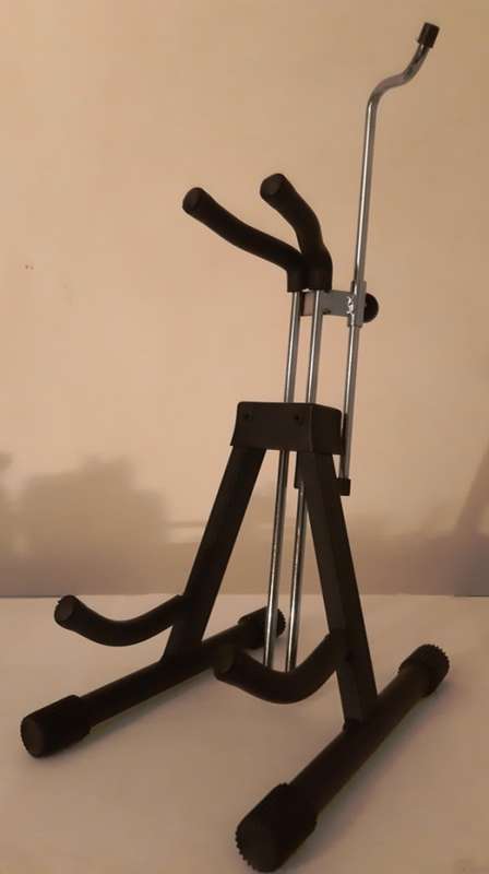 VIOLIN AND BOW STAND  BEST SECURING, ADJUSTABLE AND COLLAPSIBLE STAND [B]