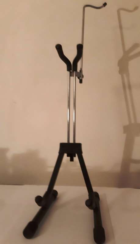 VIOLIN AND BOW STAND  BEST SECURING, ADJUSTABLE AND COLLAPSIBLE STAND [B]