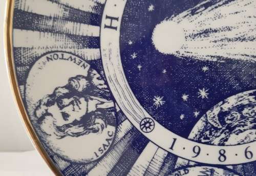 HALLEYS COMET COMMEMORATIVE PLATE ~ 1986 ~ HERITAGE PORCELAIN