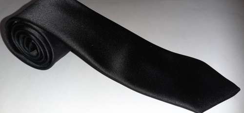 BLACK MENS TIE WITH SHEEN