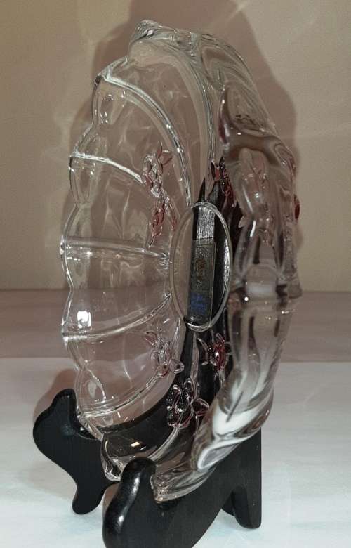 WALTHER GLASS SHALLOW DISH/BOWL ~ SIEBENSTERN COLLECTION
