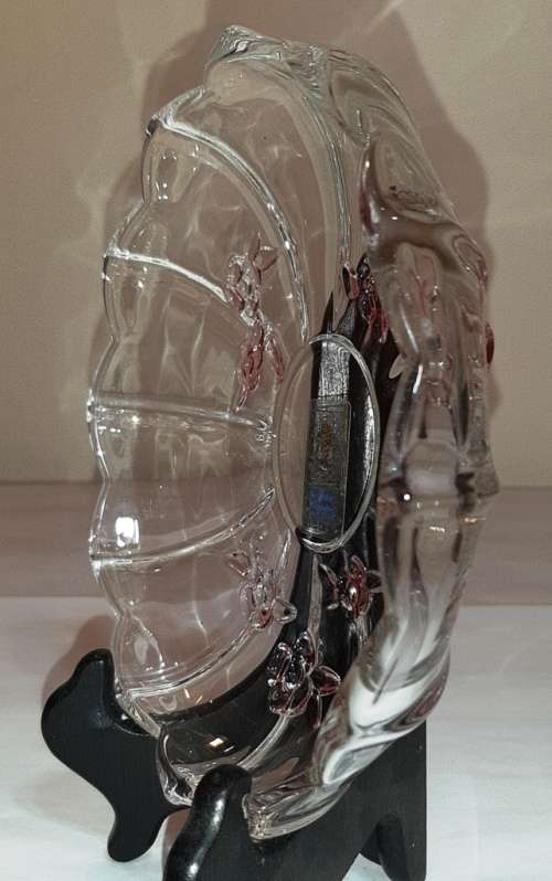 WALTHER GLASS SHALLOW DISH/BOWL ~ SIEBENSTERN COLLECTION