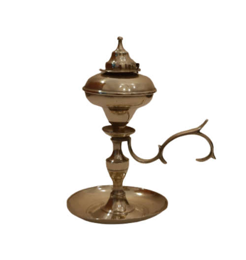 BRASS OIL LAMP CHAMBER STICK