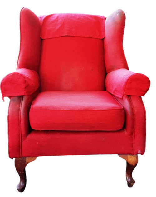WINGBACK CHAIR ~ RED