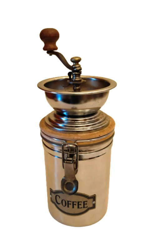 COFFEE GRINDER ~ STEEL VACUUM SEALED CONTAINER