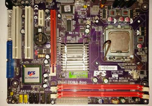 PC MOTHERBOARD FOR DESKTOP - ELITEGROUP ECS G31T-M REV: 1.0 15-V39-011002 DUAL DDR2 800 [ENHANCED ED