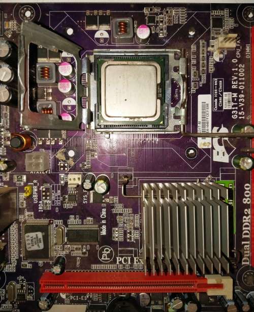 PC MOTHERBOARD FOR DESKTOP - ELITEGROUP ECS G31T-M REV: 1.0 15-V39-011002 DUAL DDR2 800 [ENHANCED ED