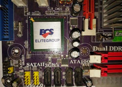 PC MOTHERBOARD FOR DESKTOP - ELITEGROUP ECS G31T-M REV: 1.0 15-V39-011002 DUAL DDR2 800 [ENHANCED ED