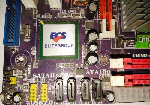 PC MOTHERBOARD FOR DESKTOP - ELITEGROUP ECS G31T-M REV: 1.0 15-V39-011002 DUAL DDR2 800 [ENHANCED ED