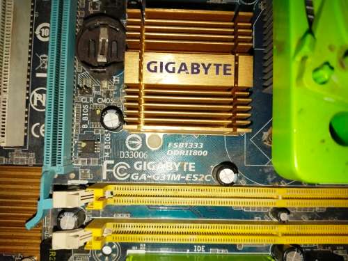 PC MOTHERBOARD FOR DESKTOP - GIGABYTE MOTHERBOARD GA-G31M-ES2C REV: 1.1  FSB1333 DDRII 800 D33006