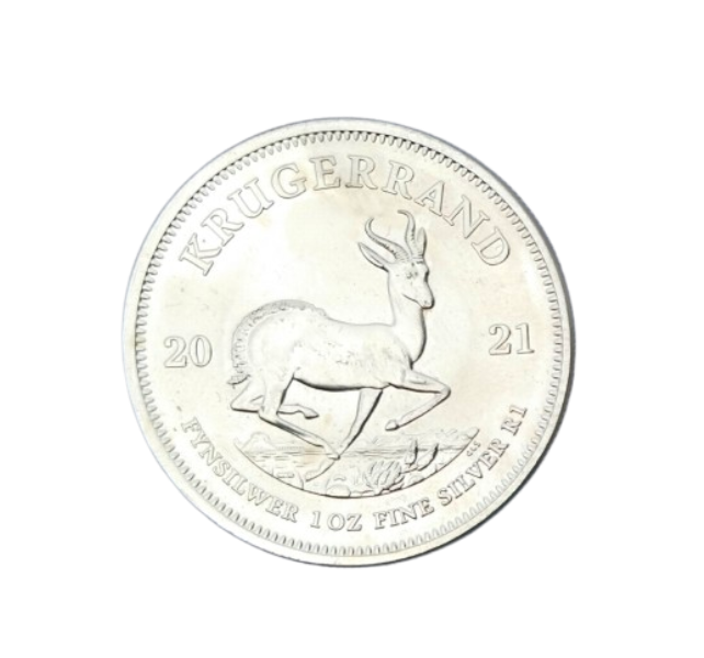 2021 SILVER KRUGER RAND SILVER BULLION ~ 1 Oz FINE SILVER