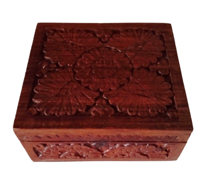 VINTAGE SOLID WOOD WILLEM II SENORITAS DELUXE CIGAR BOX ATTIC FIND